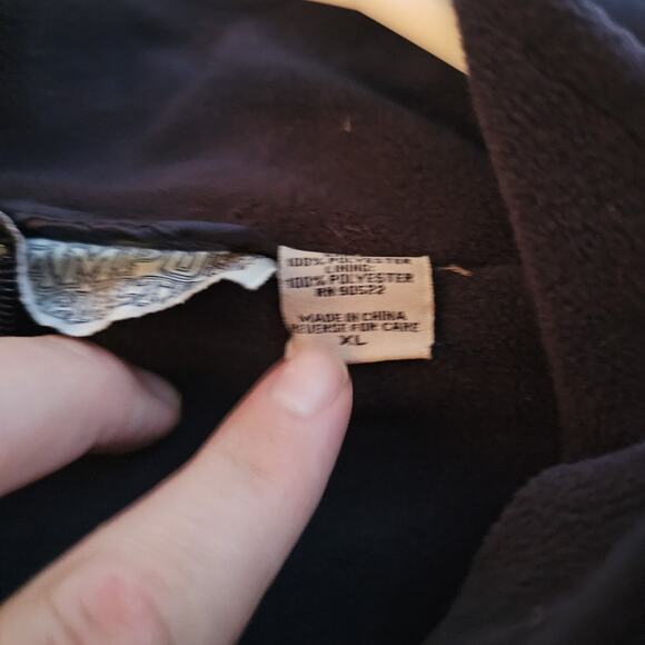 University Of Illinois Vintage Fighting Illini Puffer Zip Heavy Winter Jacket XL - Picture 3 of 4